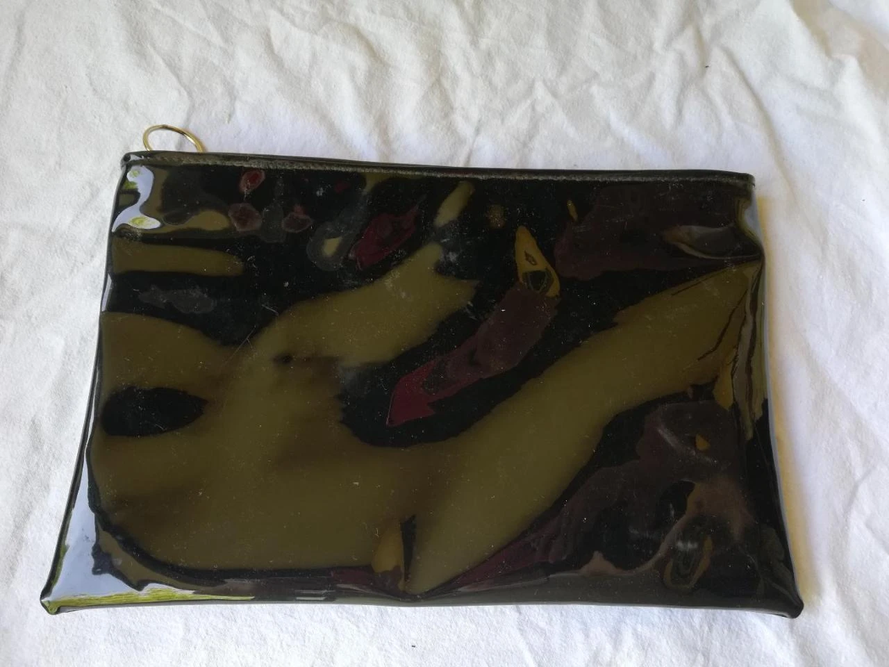 Lote rígido de Bolso tipo tote (o bolsa de playa...) abierta + su Neceser en PVC – photo 17